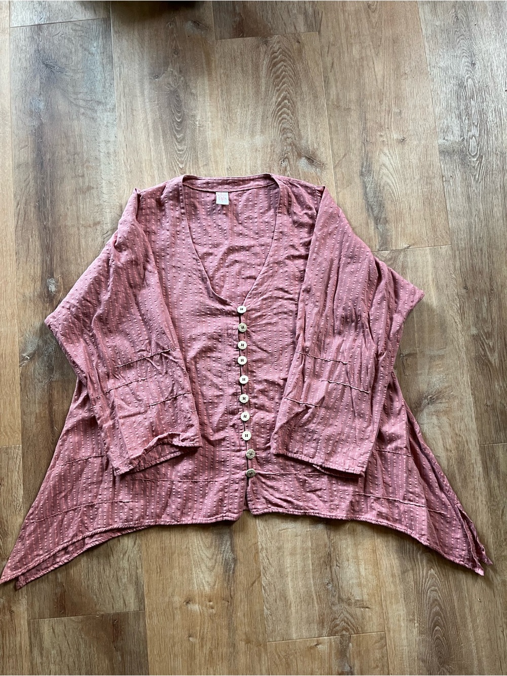 Blue Fish Button-Front Tunic - Picture 3 of 10
